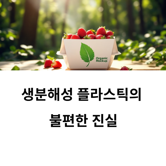 기후행동 기회소득 l 생분해성 플라스틱, 진짜 친환경일까?