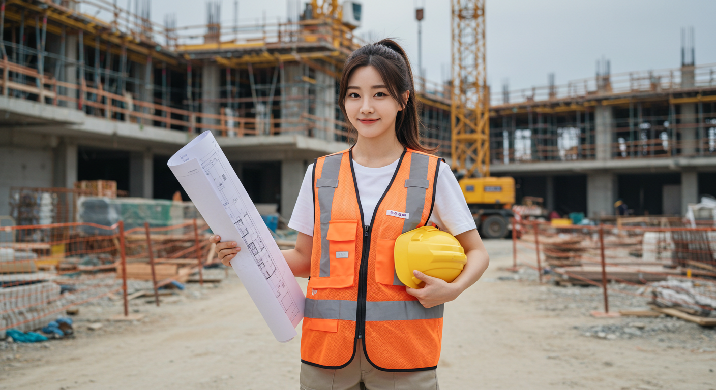 건설 현장에서 근무하는 사람