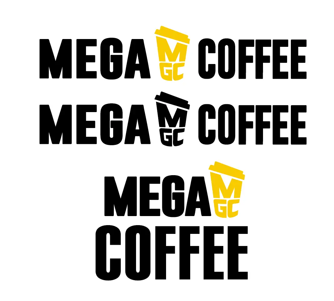 메가커피 mega coffee 로고 원본ai파일 다운로드