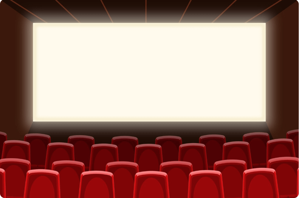 영화관 스크린 모습