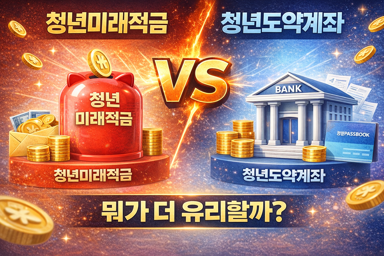 2026 청년미래적금 vs 청년도약계좌 비교 총정리