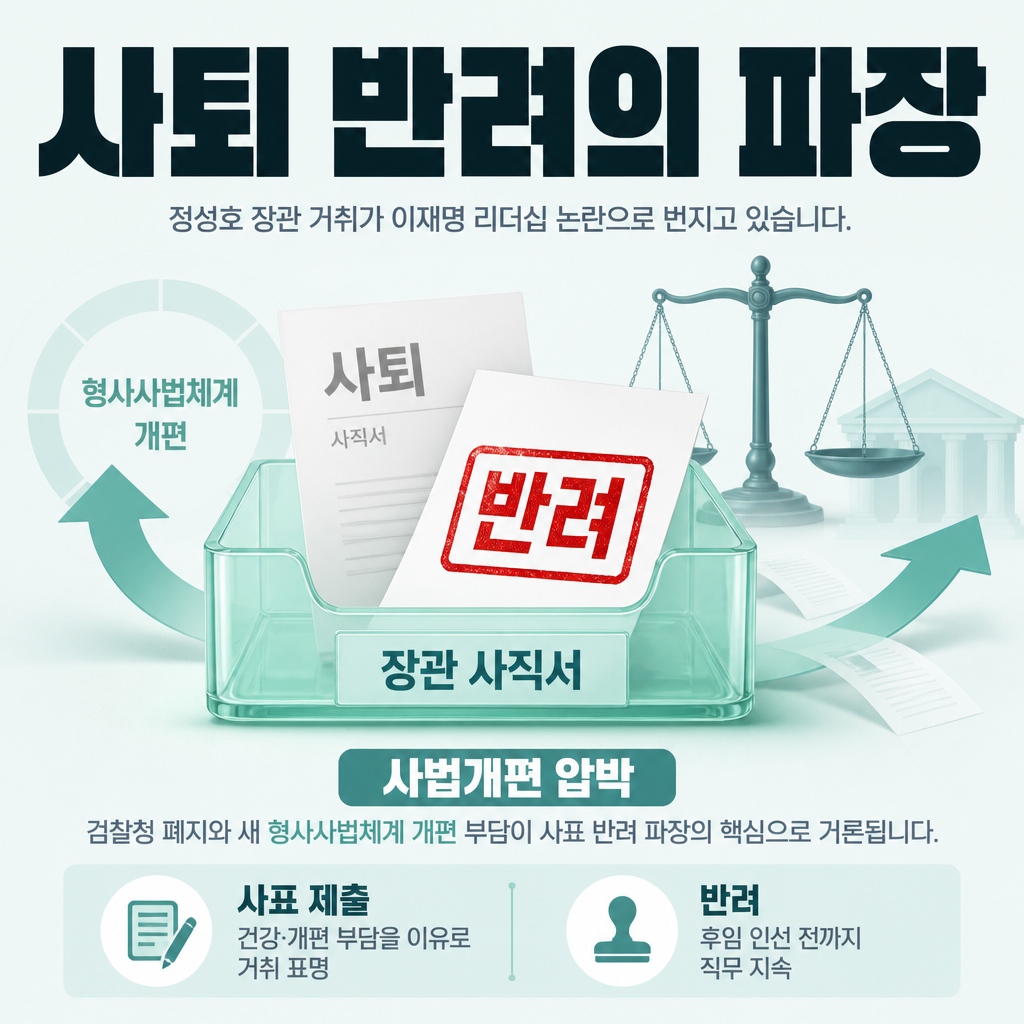 사퇴 반려의 파장