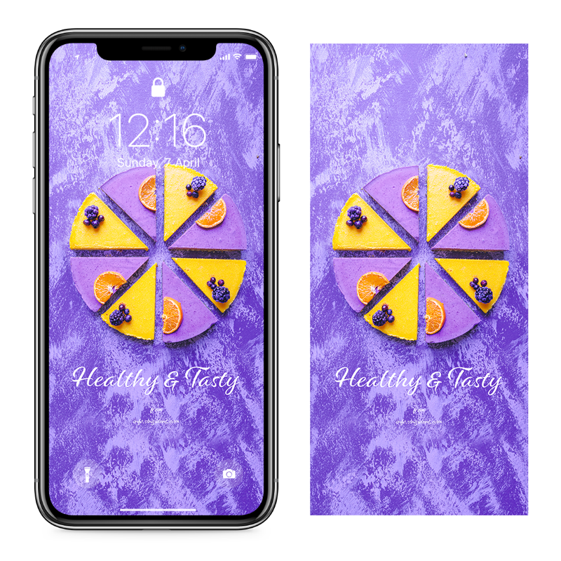 04 보라색 케이크 C - Healthy and Tasty 아이폰보라색배경화면