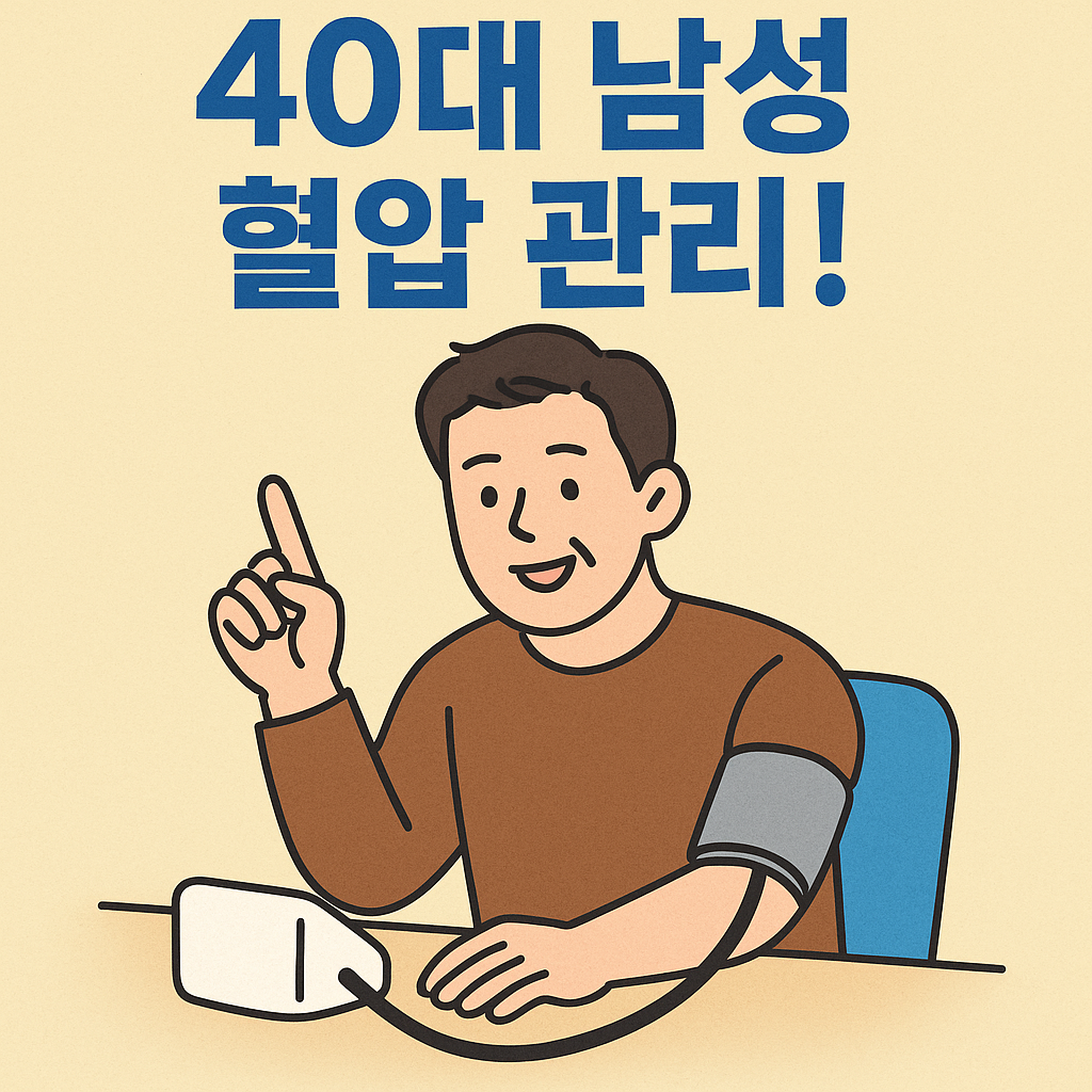 지금 관리 안하면 큰일! 40대 남성 혈압 관리 방법 총정리