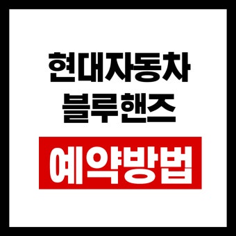 현대 블루핸즈 토요일 영업시간