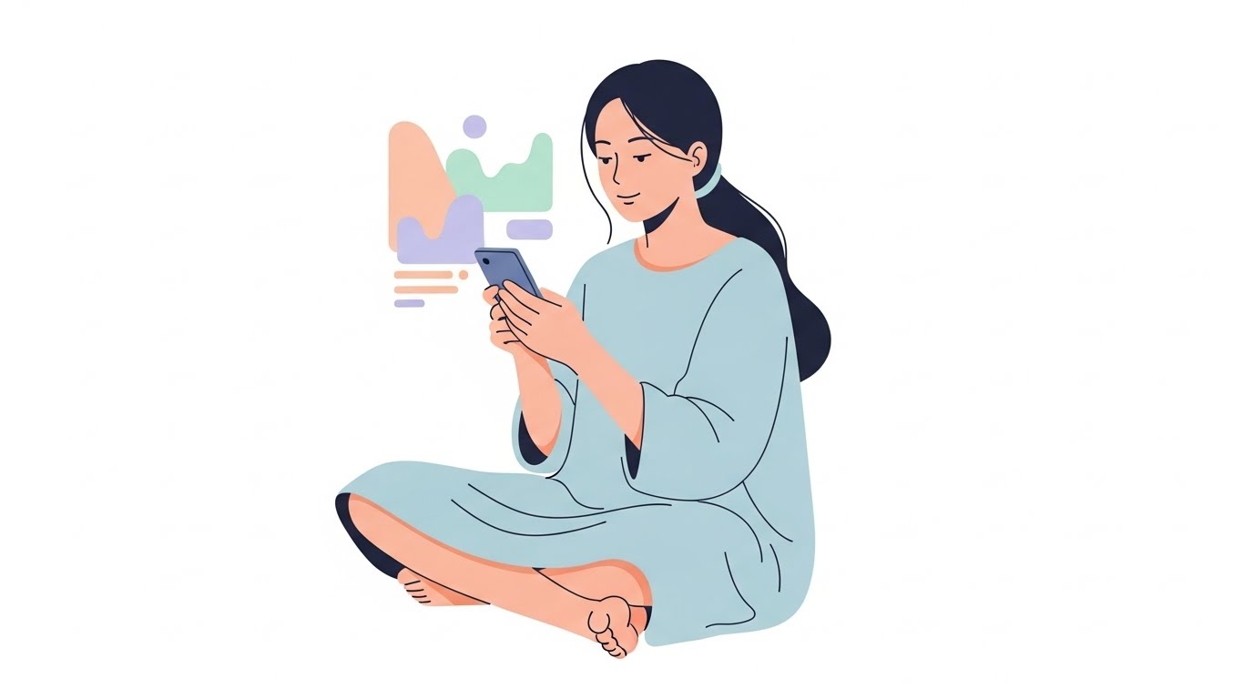 집에서 스마트폰으로 정보를 검색하는 여성의 모습, 쿠팡알바 이후의 수익 구조도 함께 고민해야 합니다.