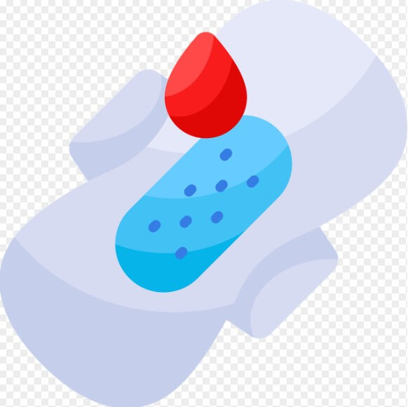 생리 중인 모습