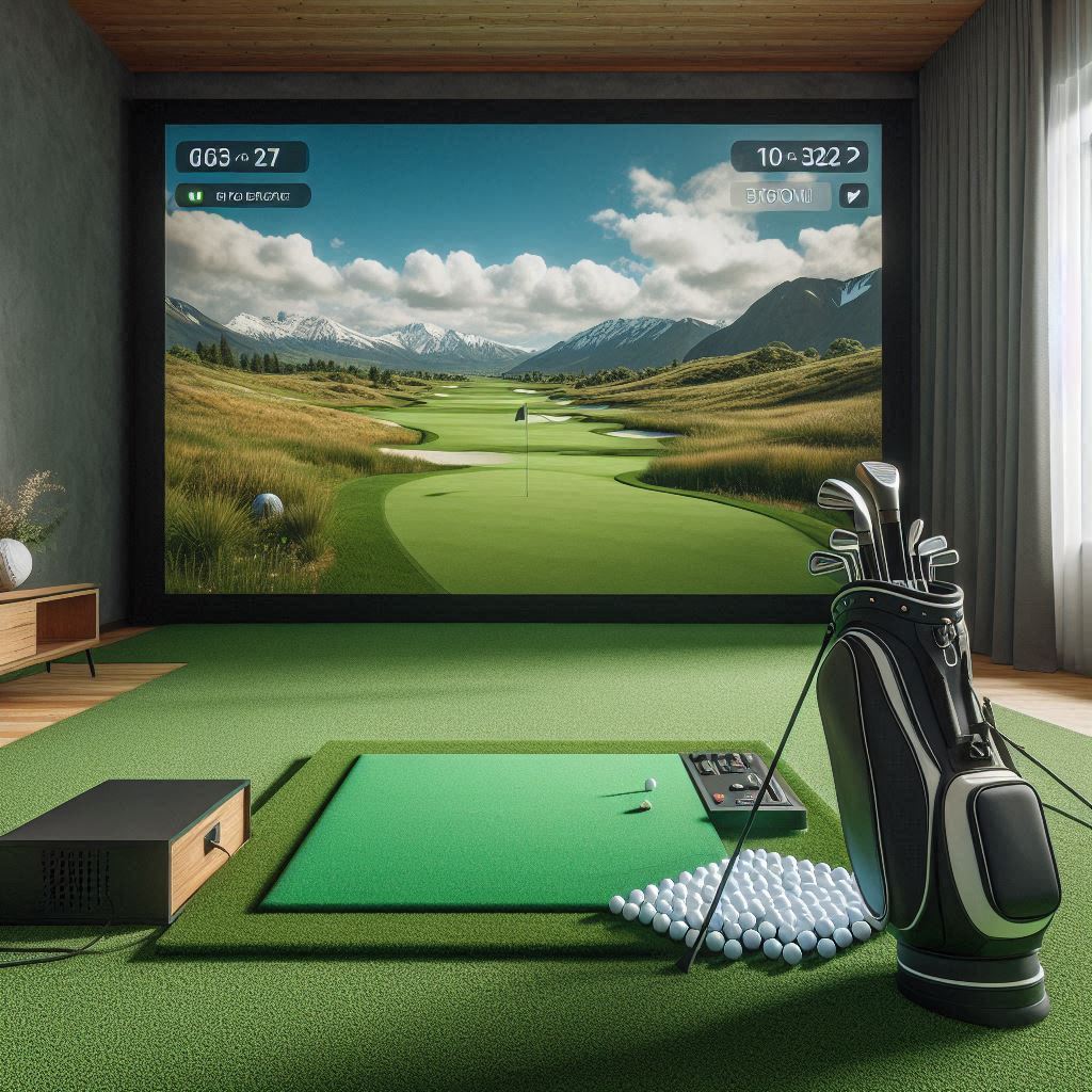 스크린골프장 배경