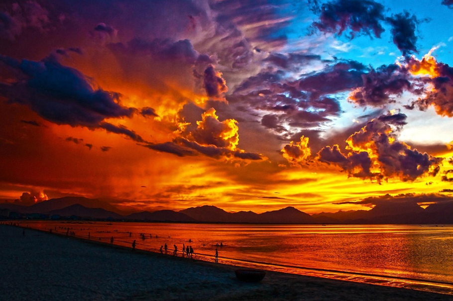 다낭 라군 일몰