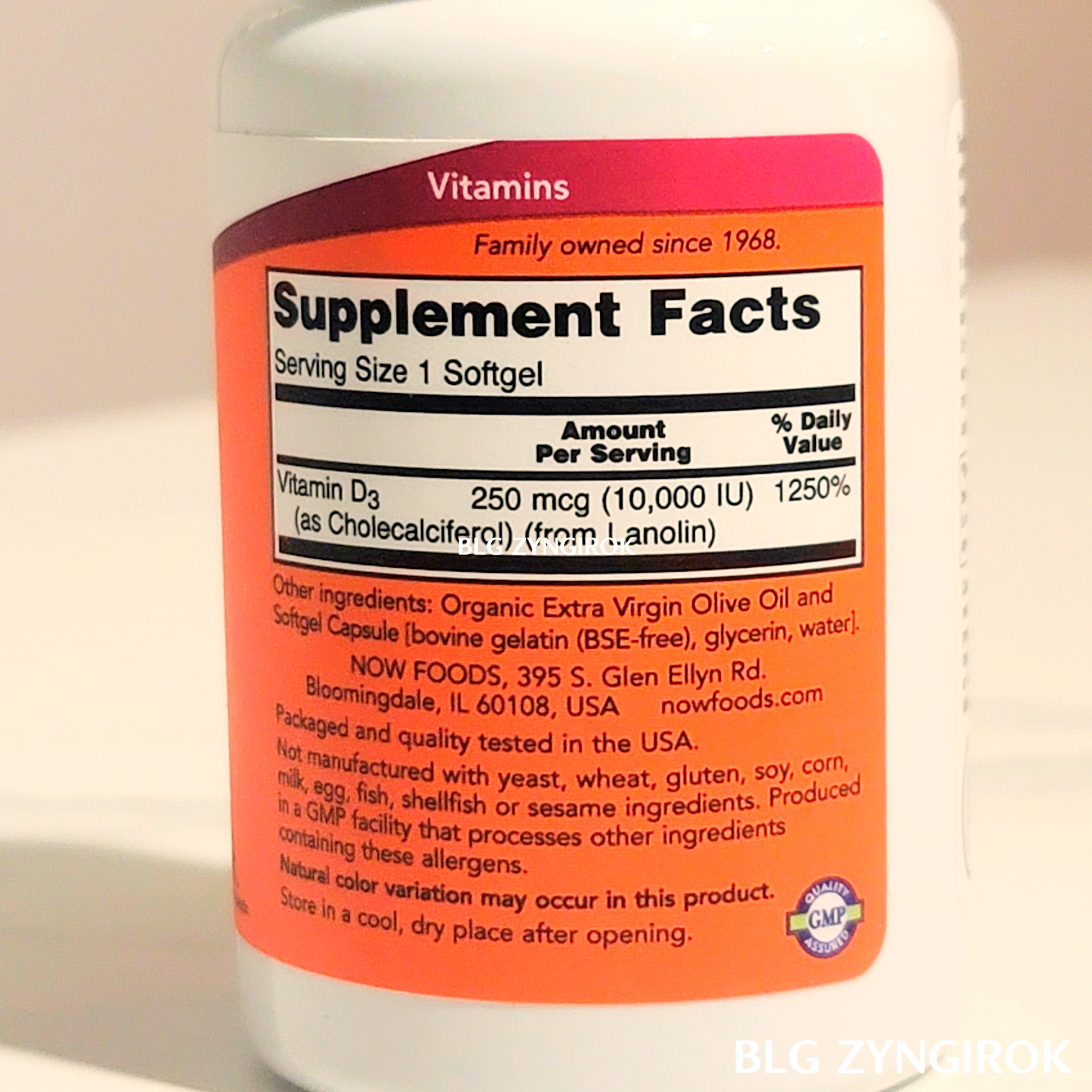 나우-비타민d-함량이-10000UI라고-제품에-쓰여있다.