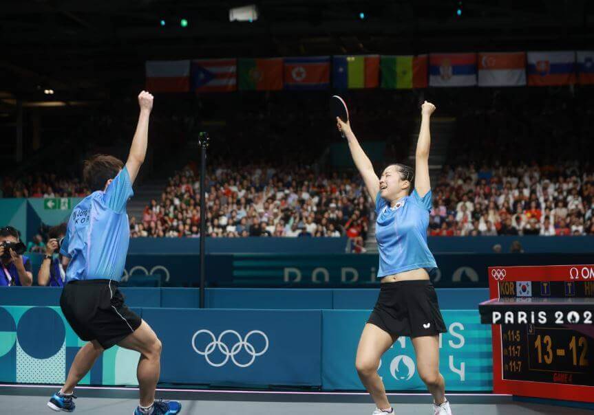 파리올림픽 탁구 국가대표팀 선수, 경기 결과, 일정, 중계