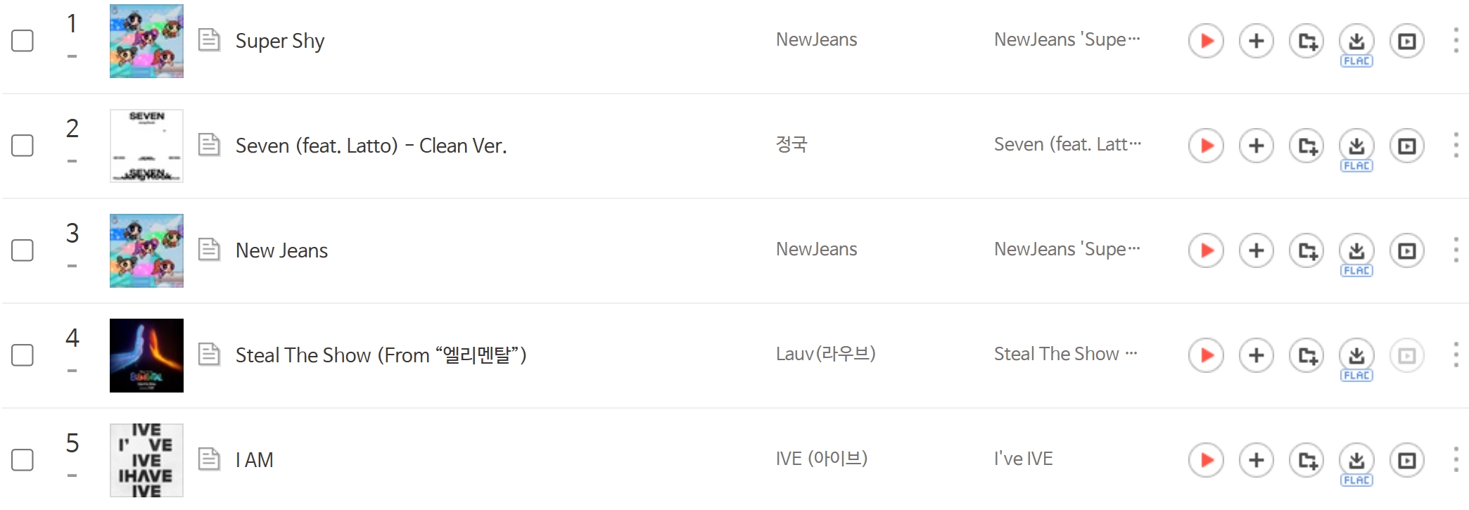 뉴진스 스트리밍 차트