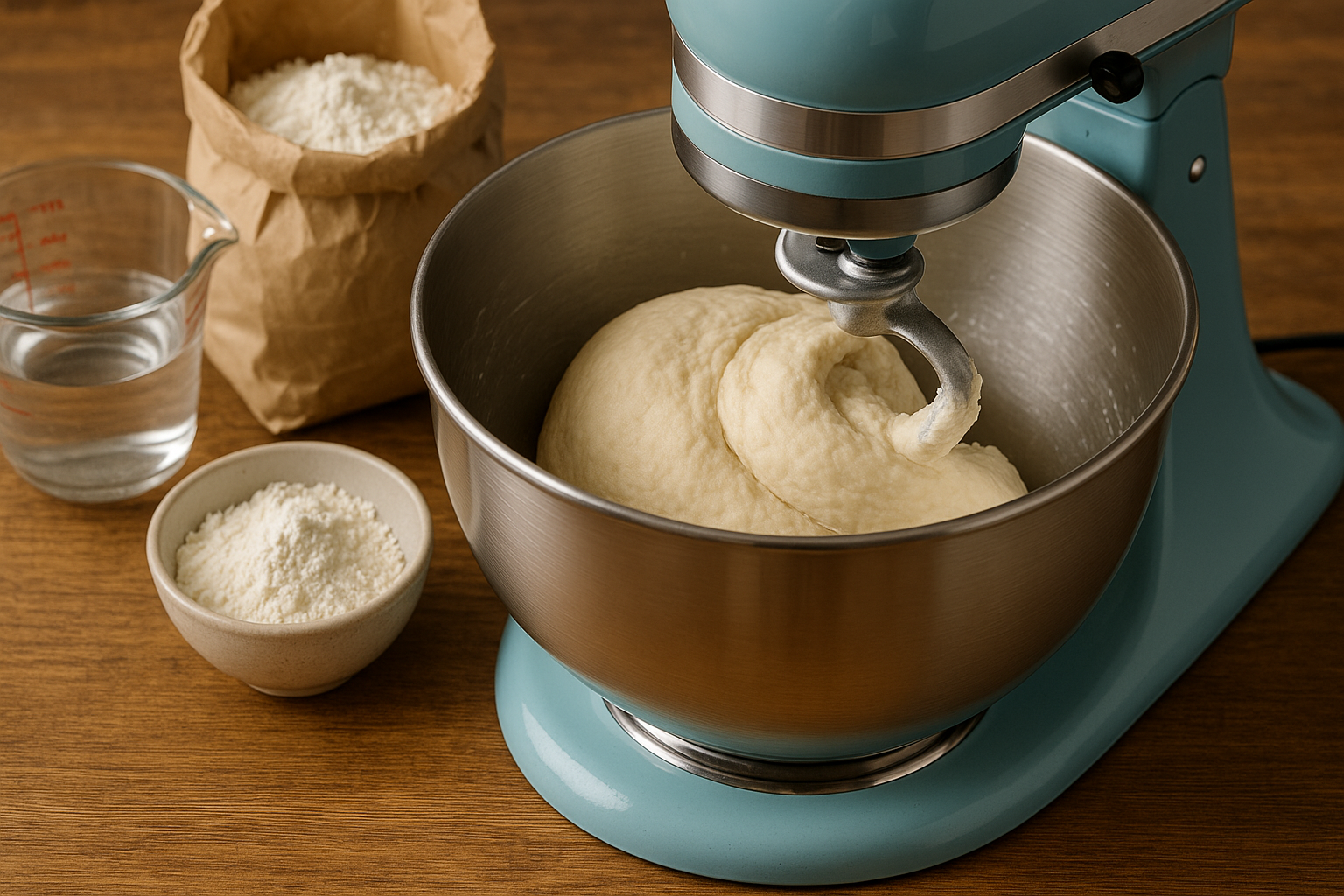 중력분? 강력분? 반죽기로 완성하는 피자 도우 만들기 레시피