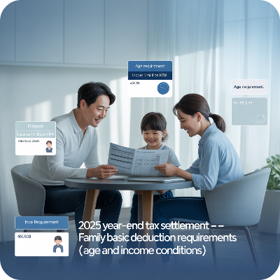 2025 연말정산 부양가족 기본공제 요건 이미지