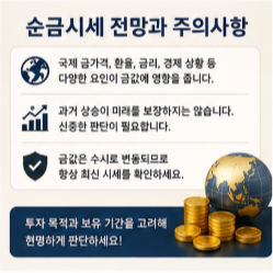 순금시세 전망 한돈 가격 볼 때 주의사항