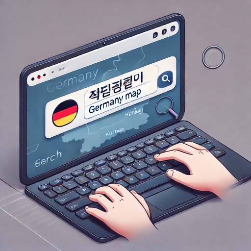 독일 지도 한글판 보는 법