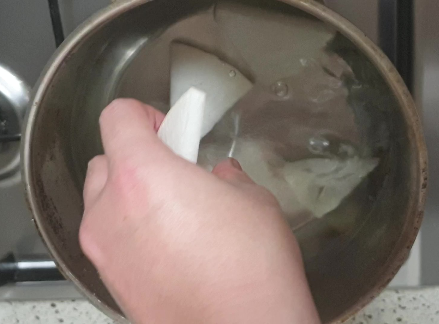 무 넣기