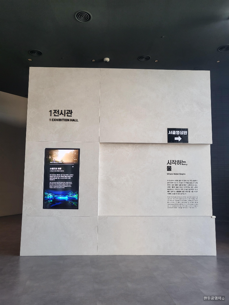 시화나래휴게소 워터박물관 전시관 안내