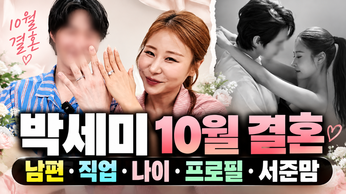 박세미 10월 결혼|남편·직업·나이·프로필·서준맘