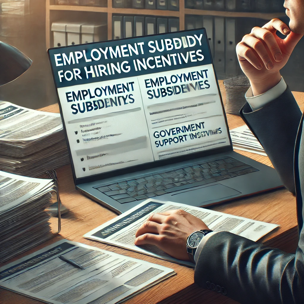 고용촉진장려금과 관련된 사진