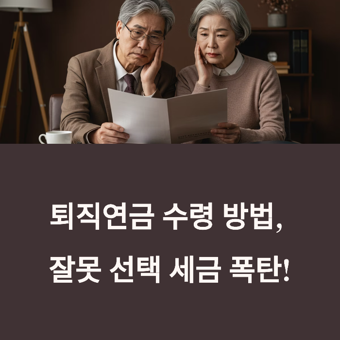 퇴직연금 수령방법 꿀팁