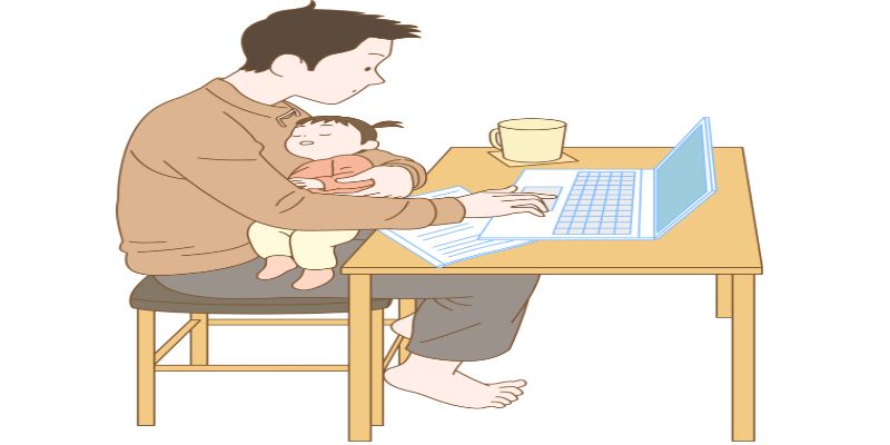 육아휴직중인 아빠