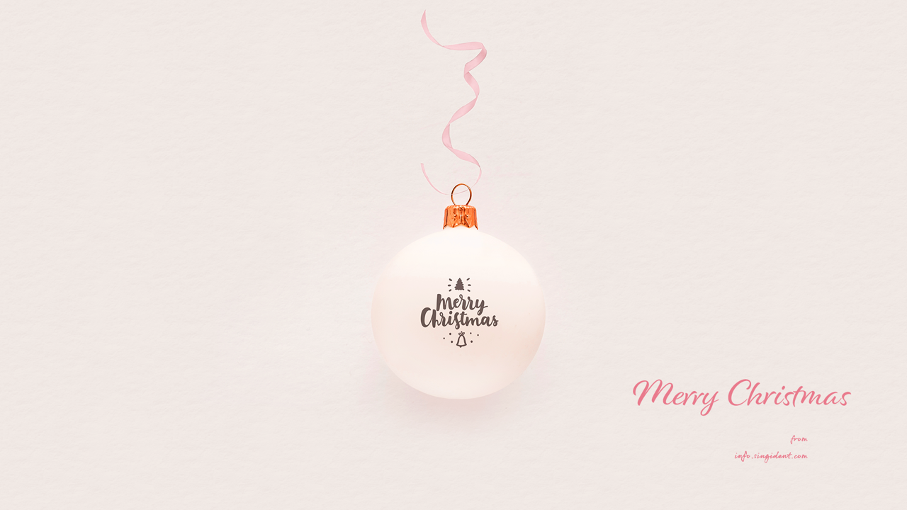 01 크리스마스 장식볼 C - Merry Christmas 크리스마스배경화면