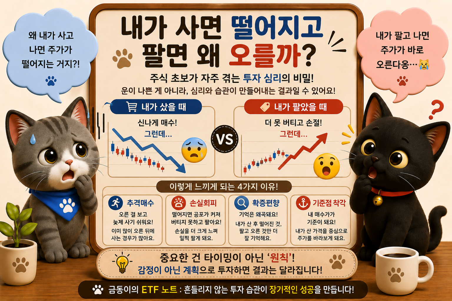내가 사면 떨어지고 팔면 오르는 이유?