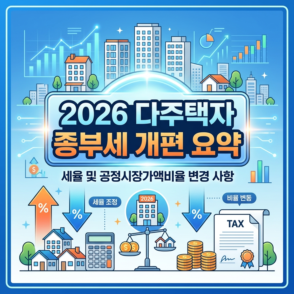 다주택자 종부세 2026년 세율 공정시장가액비율 변경 핵심 정리