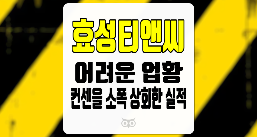 효성티앤씨, 어려운 업황 속에서도 빛나는 실적