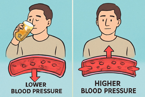알코올과 혈관반응 사진
