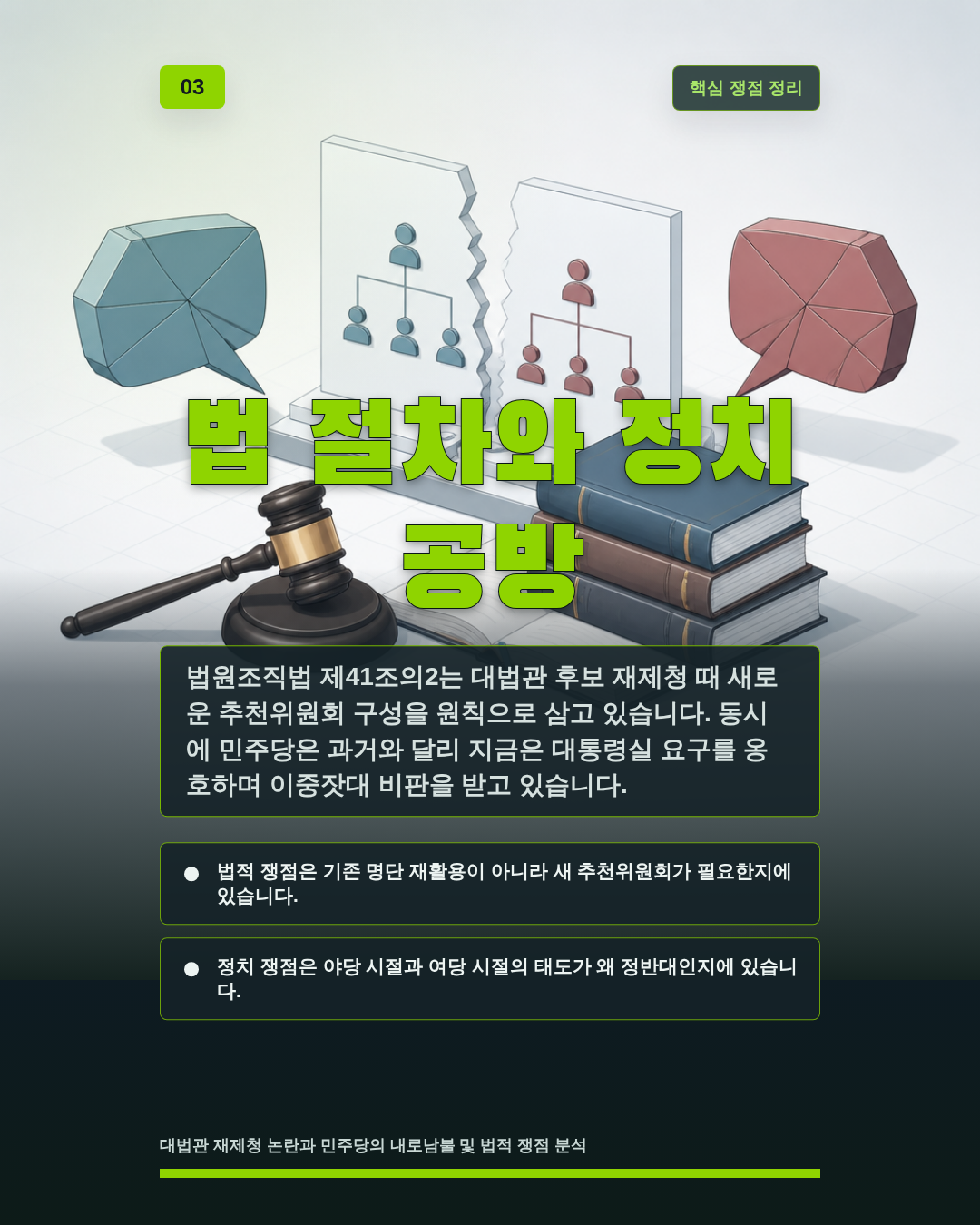 법 절차와 정치 공방