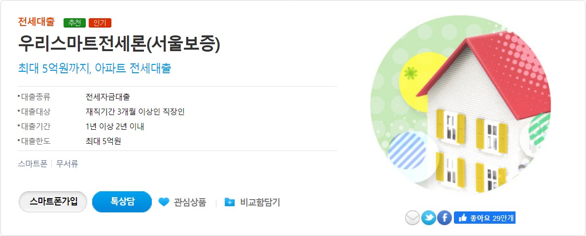 우리 스마트전세론(서울보증)