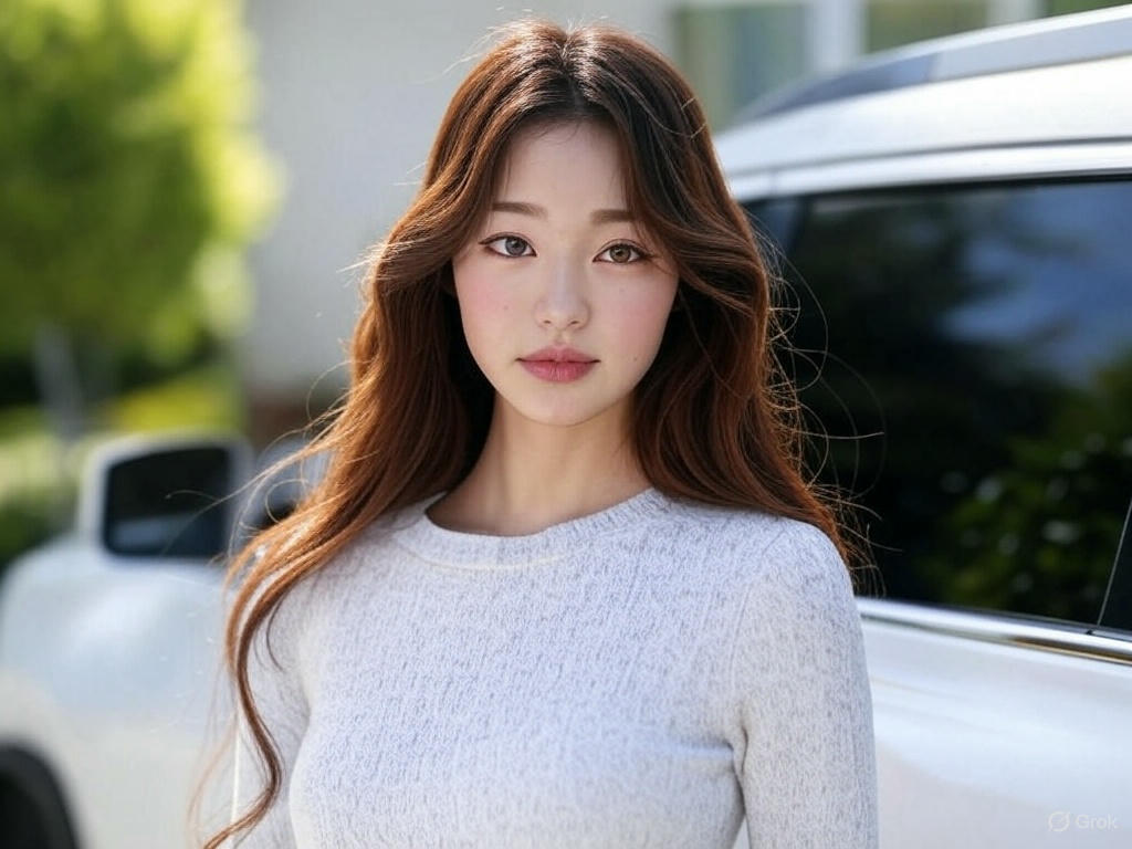리스하는 여성