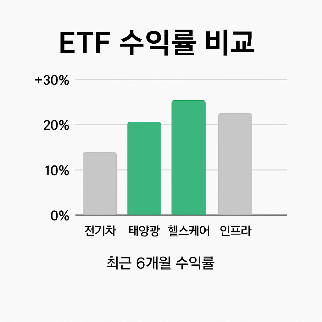 ETF 수익률 비교 그래프