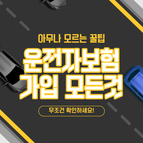 운전자보험가입요령