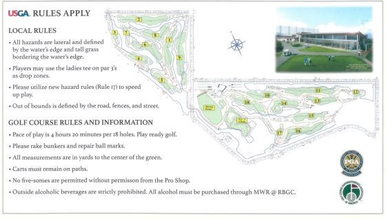 리버밴드CC 코스안내도