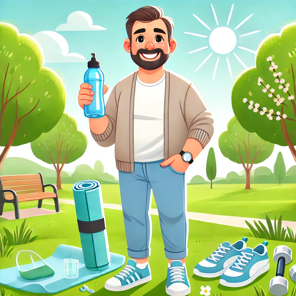 중년 남자의 건강한 모습