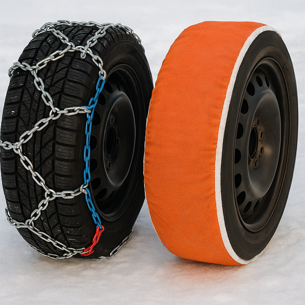 타이어 스노우체인 vs 스노우삭: 겨울철 어떤 걸 써야 할까?