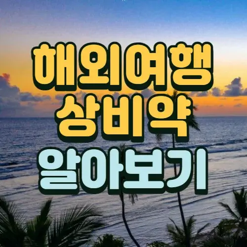 해외여행-상비약-추천-4가지