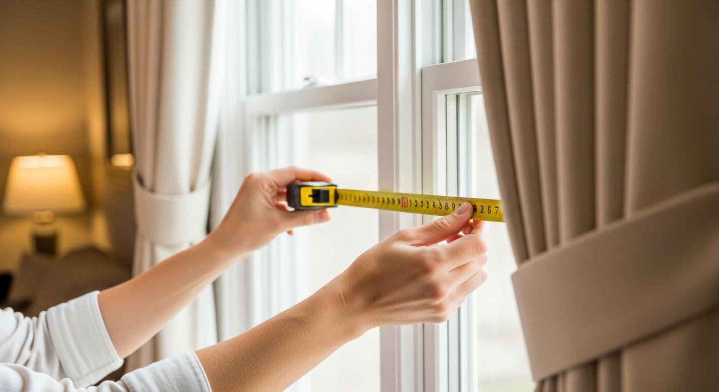 커튼 사이즈 재는법