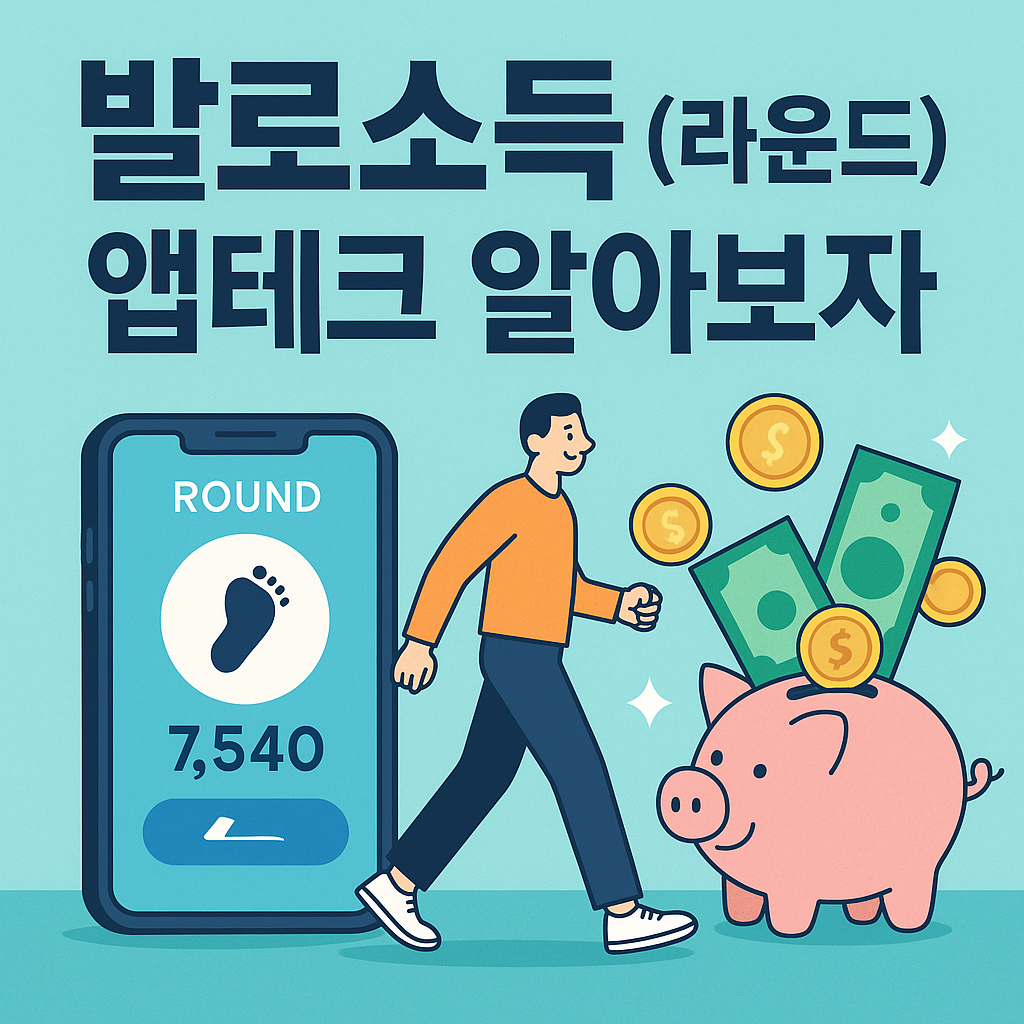 발로소득(라운드) 앱테크 사진 관련.