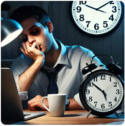 수면 부족 이미지