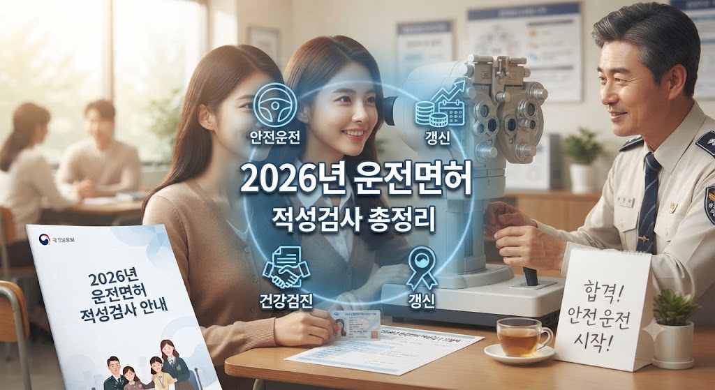 운전면허적성검사 받으러 온 운전자