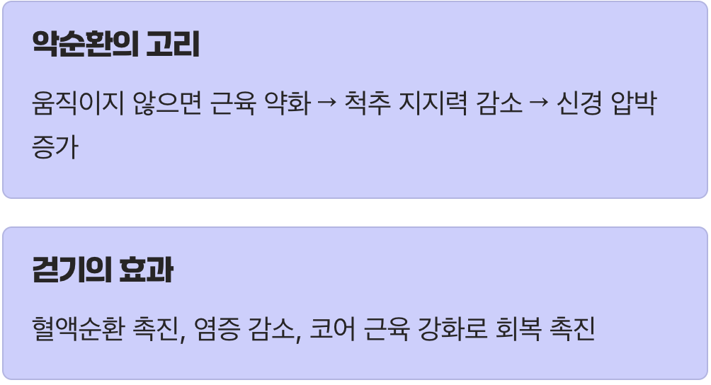 통증의 악순환, 왜 움직여야 할까?