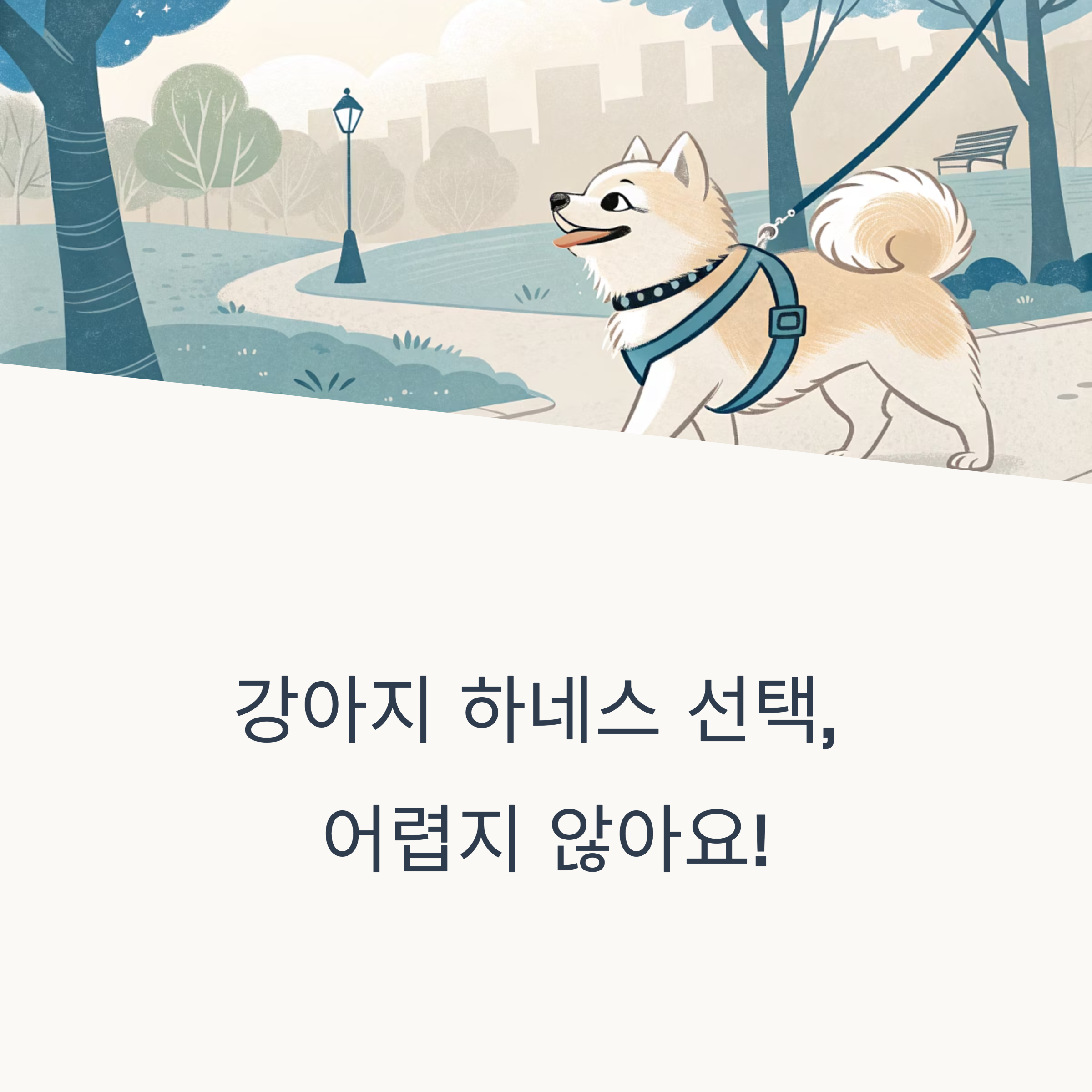 강아지 하네스 선택, 어렵지 않아요!