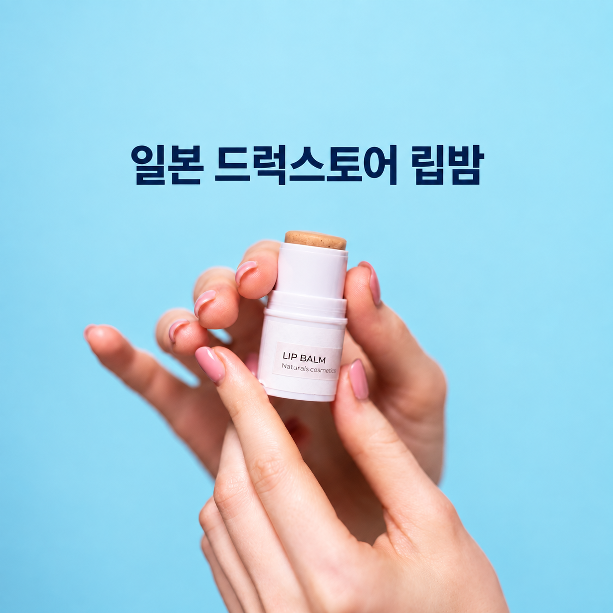 손에 든 립밤 상품군 예시 사진