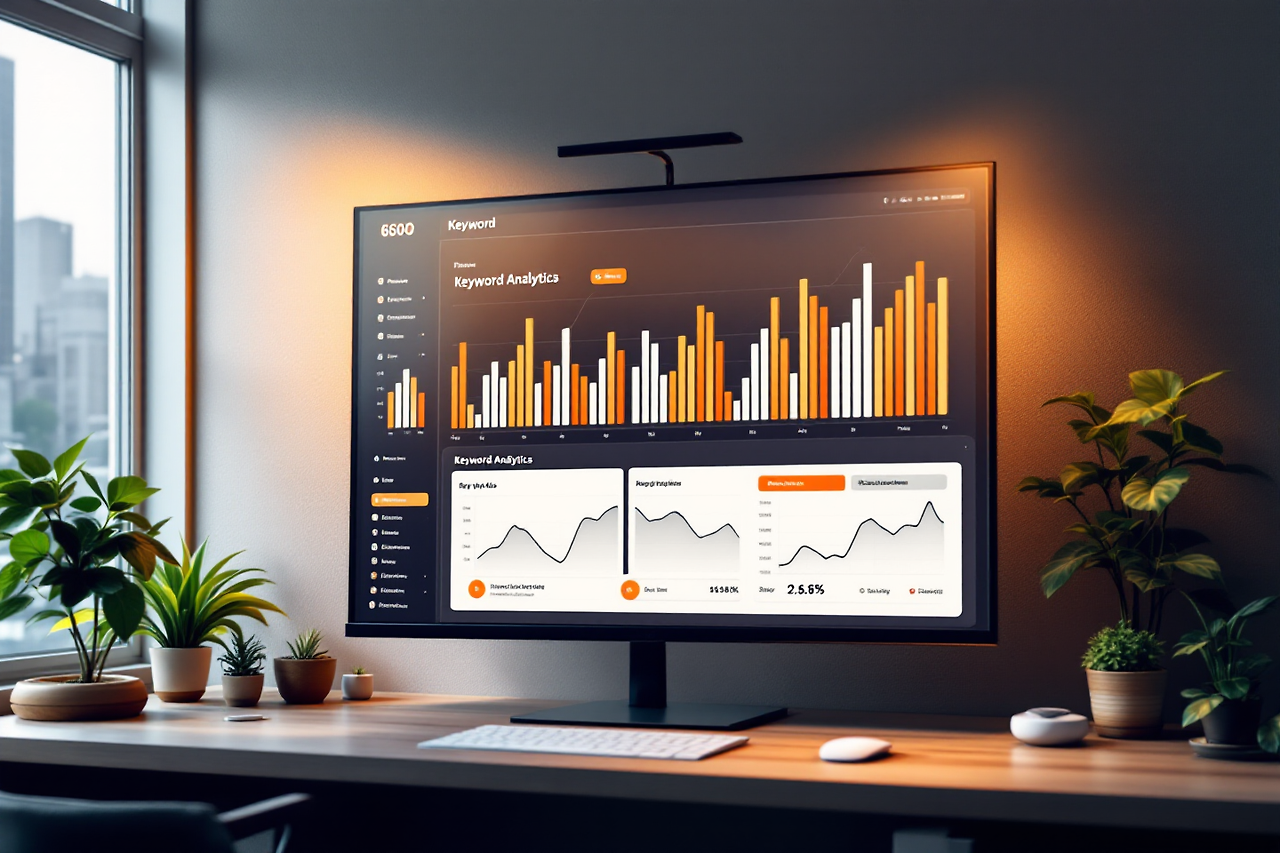 키워드 플레너를 띄워놓은 모니터 화면
