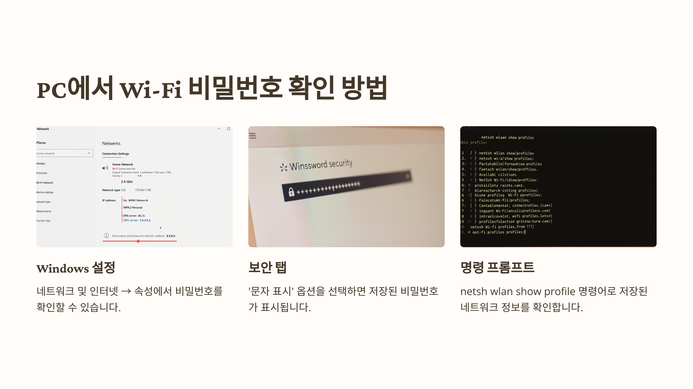 공유기 비밀번호 찾기