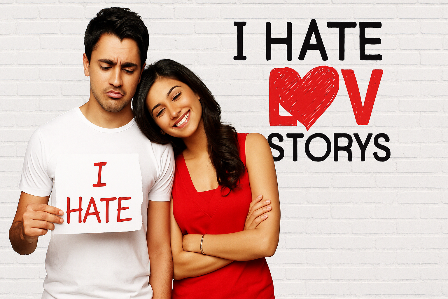 《I Hate Luv Storys》영화포스터(Ai생성이미지)